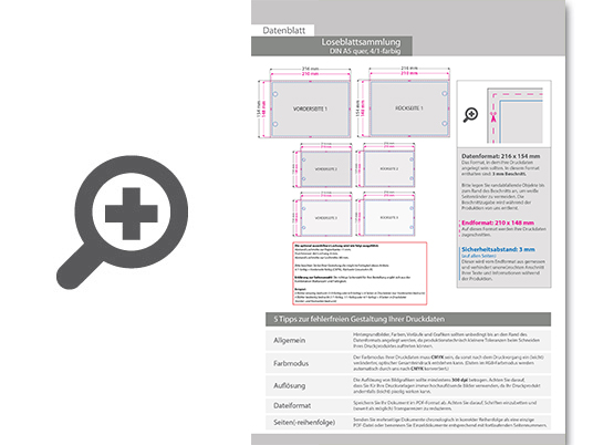 Product Bild loseblattsammlung_din_a5_quer__528_bl__tter_pro_sammlung__vorne_farbig_und_hinten_schwarz_(4_1)
