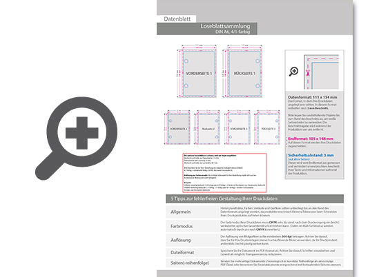 Product Bild loseblattsammlung_din_a6__124_bl__tter_pro_sammlung__vorne_farbig_und_hinten_schwarz_(4_1)